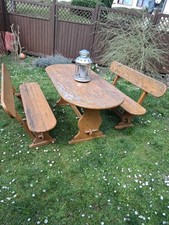 Massiv holz gartenmöbel gebraucht kaufen  Elbtal