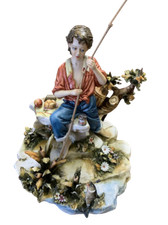 Grande statuina porcellana usato  Torino