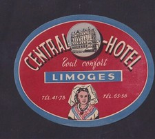 Ancienne étiquette bagage d'occasion  France
