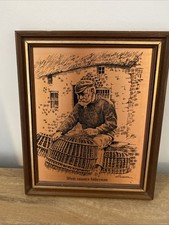 Coppercraft etching picture for sale  WITNEY