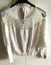 Blouse blanche dentelle d'occasion  Genay