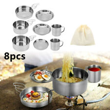 8pcs stainless steel for sale  WADEBRIDGE