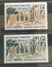 Timbre 1318a variété d'occasion  Billom