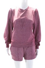Conjunto de shorts moletom feminino manga comprida 525 rosa mistura de algodão tamanho pequeno comprar usado  Enviando para Brazil