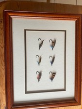Salmon flies framed for sale  MANSFIELD