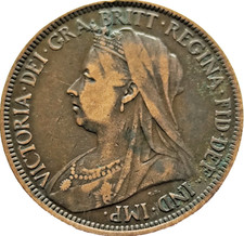 Victoria half penny for sale  HOUGHTON LE SPRING