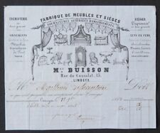 Facture 1863 limoges d'occasion  Nantes-
