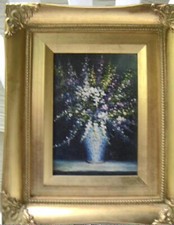 Floral oriental vase for sale  Danville