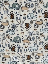 Cobertor de bebê Le Top Bebe pelúcia Sherpa safári selva zoológico animais eu amo meu planeta comprar usado  Enviando para Brazil