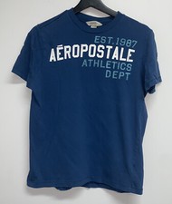 Usado, Aeropostale Mens Graphic T-shirt Size S Blue Tee Athletics Dept 1987 S/S Crew comprar usado  Enviando para Brazil
