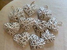 White rattan heart for sale  LINCOLN