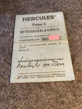 Rginal betriebserlaubnis hercu gebraucht kaufen  Oberviechtach