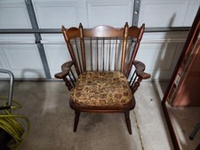 Cadeira de balanço Chiavari castanha com molas, década de 1930 comprar usado  Enviando para Brazil