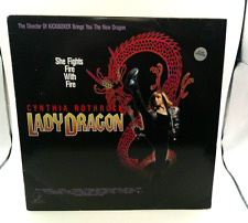 LADY DRAGON (1992) LASERDISC RAPI FILMS CYNTHIA ROTHROCK, usado comprar usado  Enviando para Brazil