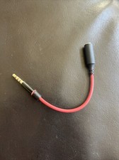 Adaptador de cable auxiliar macho/hembra rojo y negro segunda mano  Embacar hacia Mexico