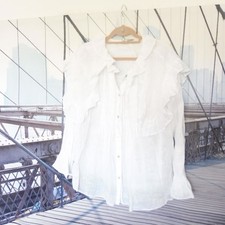 Zara leinen rüschen gebraucht kaufen  Hamburg