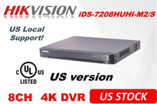 Ⲏіkvіsіon 8MP Turbo DVR 4K iDS-7208HUHI-M2/S 8 canais HD-TVI + 8CH IP H.265+ comprar usado  Enviando para Brazil