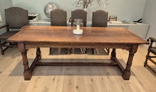 extending oak refectory table for sale  BANSTEAD