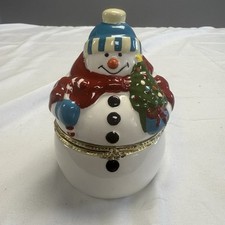 Christmas snowman hinged for sale  Pontiac
