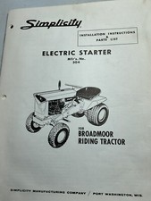 Simplicity electric starter for sale  Richmond
