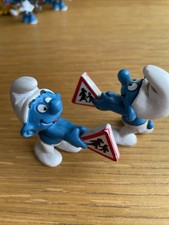 Vintage smurf holding for sale  STOKE-ON-TRENT