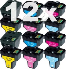 12x wkład XL do HP-363 C5180 C6250 C7180 C7280 C8180 3110 3210 3310 na sprzedaż  Wysyłka do Poland