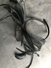 Black fascinator hairband for sale  SWINDON