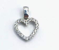 Pendentif coeur blanc d'occasion  Paris XX