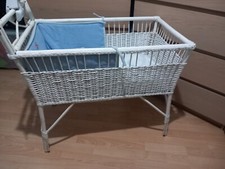 Vintage wicker cradle for sale  CROYDON