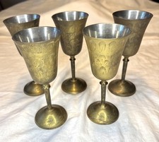 Vintage engraved brass for sale  Mustang