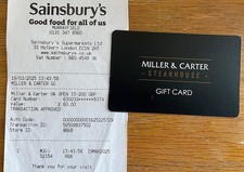 Miller carter gift for sale  EDINBURGH