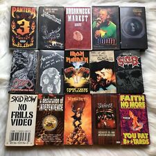 Usado, Death Metal Hardcore Video VHS Lot 15 Iron Maiden Metallica SOB Carcass Pantera comprar usado  Enviando para Brazil