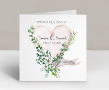 Personalised wedding card for sale  GRANTHAM