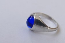 Ring blauem cabochon gebraucht kaufen  Maintal