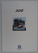 Peugeot 206 brochure for sale  BOURNEMOUTH