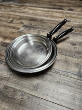 Conjunto de 3 camadas de aço inoxidável Flavor Seal 9" e 11", usado comprar usado  Enviando para Brazil