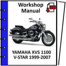 YAMAHA XVS 1100 V-STAR 2004 2005 2006 2007 MANUAL DE OFICINA DE REPARO DE SERVIÇO PDF comprar usado  Enviando para Brazil