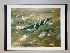 Vintage aviation print for sale  LANCASTER