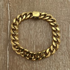 Usado, Pulseira de corrente pesada masculina vintage JB Champion cor dourada comprar usado  Enviando para Brazil