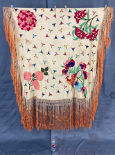 Vintage silk embroidered for sale  GLASGOW