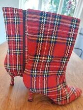 Office red tartan for sale  LEWES