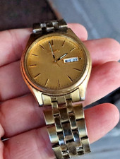 RARO Relógio de Pulso Masculino Seiko Vintage 7N43-9048 Dia Data Tom Dourado A4 LOOK comprar usado  Enviando para Brazil