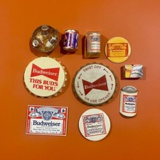 Usado, Lote 10 ímãs colecionáveis vintage Budweiser Beer geladeira 3D comprar usado  Enviando para Brazil