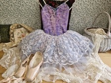 VESTIDO DE DANÇA TUTU BALÉ VINTAGE FANTASIA PEQUENO comprar usado  Enviando para Brazil