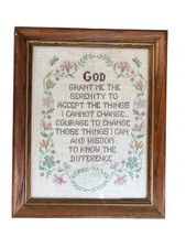 Vintage serenity prayer for sale  North Stonington