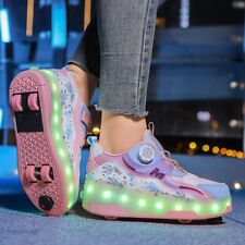 Sapatos de skate infantil esporte 4 rodas tênis menino menina presente brinquedo botas de patinação comprar usado  Enviando para Brazil