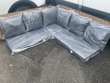 Cinza cinza qualidade superior móveis de jardim almofadas de vime almofadas de assento impermeáveis novo comprar usado  Enviando para Brazil
