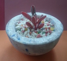 Handmade marbled concrete for sale  MANCHESTER