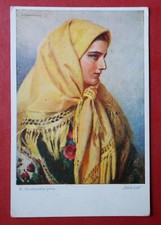 Używany, POLAND Polish Postcard  -  P. Stachiewicz HALKA Wiejskie piękności 1930 na sprzedaż  PL