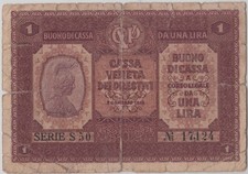 Rb08 1918 banconota usato  Treviso